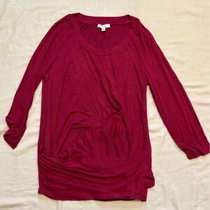 NWT SkinnyGirl Women’s Hannah 3/4 Sleeve Drape Front Top - Size M